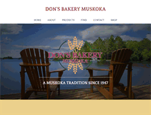 Tablet Screenshot of donsbakery.ca